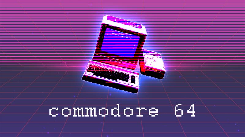 retro commodore 64 image