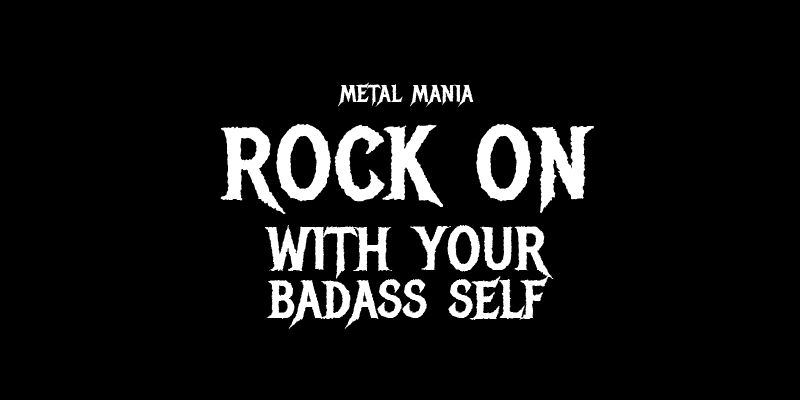 IMage of metal mania font