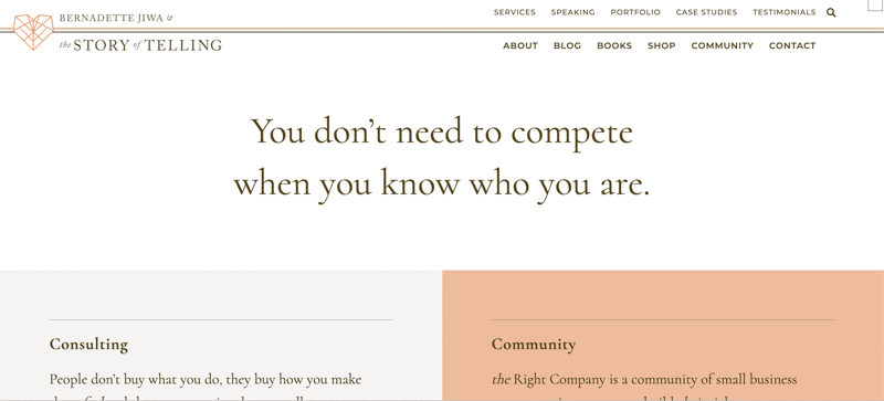 Screenshot of The Story of Telling Using Google Fonts